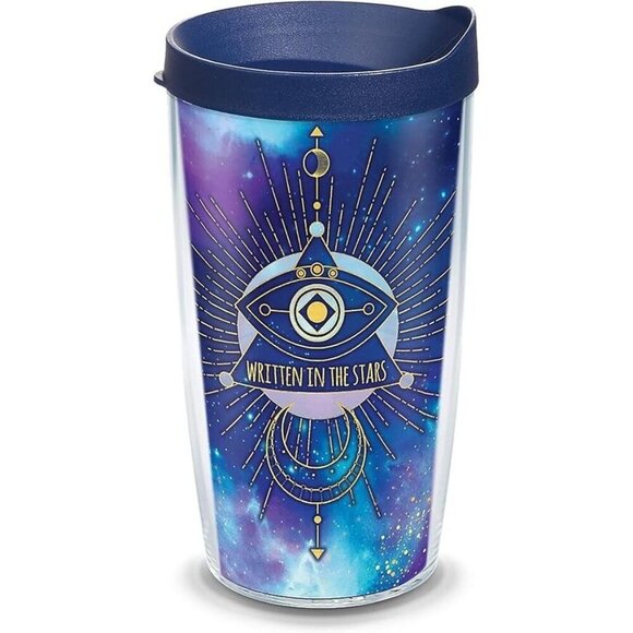 Tervis Tumbler 16 Oz Cup Eye Written in the star Slide Lid Double Wall Insulated - Picture 1 of 8